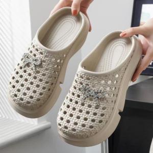 [Free Shipping] 8Cm Height-Increasing Versatile Comfortable And Stylish Platform Clogs In Black Upgraded Two-Way Wear Design For Men