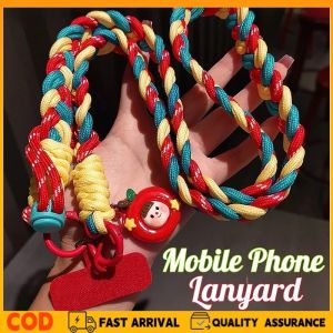 Mobile Phone Lanyard Ponytail Braided Outdoor Travel Climbing Rope Mobile Phone Anti-lost Rope