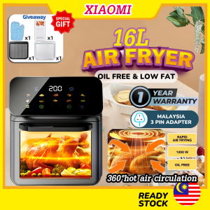 XIAOMI Air Fryer 16Liter LED Touch Screen Non-Stick Coating Visible Window Oil Free Electric Household Fries Machine 空气炸锅