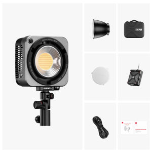 ZHIYUN MOLUS G200 Portble Video Light 2700-6500K 0-100% Dimming 300W Fill Light For Film Interviewing Photography Studio