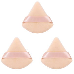 Dorisna 1/3Pcs Triangle Velvet Powder Puff Make Up Sponges for Eyes Face Contouring Shadow Seal Cosmetic Foundation Makeup Tool Beauty Puff