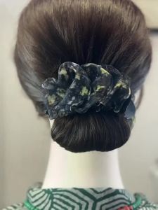Cloud Bubble Pleated Floral Bun Hair Claw Hair Accessory 2025 New Style High-End Hair Clip for Women
