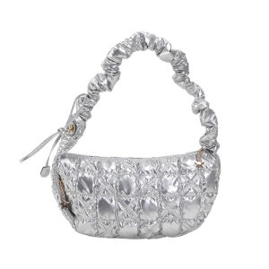 Cross-border bags 2023 New Korean-style pleated cloud-shaped down bag dumpling bag womens shoulder bag crossbody bag