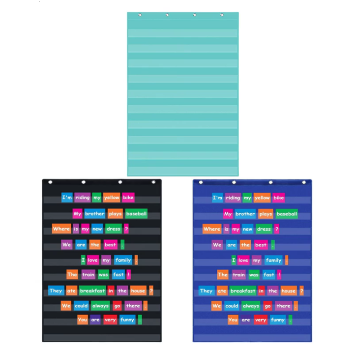 Standard Pocket Charts Sentence Strips Holder Interactive and Versatile ...