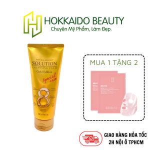 Sữa rửa mặt tinh chất vàng Deoproce Natural Perfect Solution Cleansing Foam Gold Edition 170g