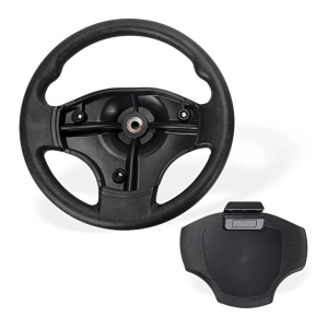 30 Tooth Golfing Cart Steering Cover 345mm Additional PU Leather Strengthened Grip Scratch Resistant Long Permanent