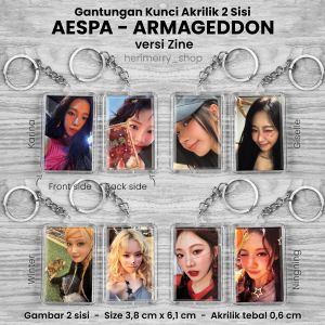 Gantungan Kunci Akrilik AESPA ARMAGEDDON SUPERNOVA - Merchandise KPOP Ganci Kotak Murah Keychain Korea