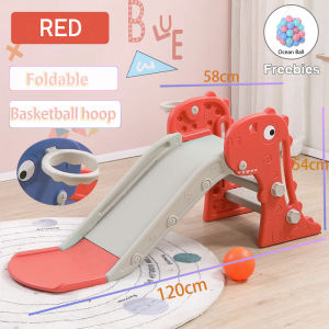 VOGO Slide Toys Children Castle Kids Indoor basketball Playground Toy slide for kids