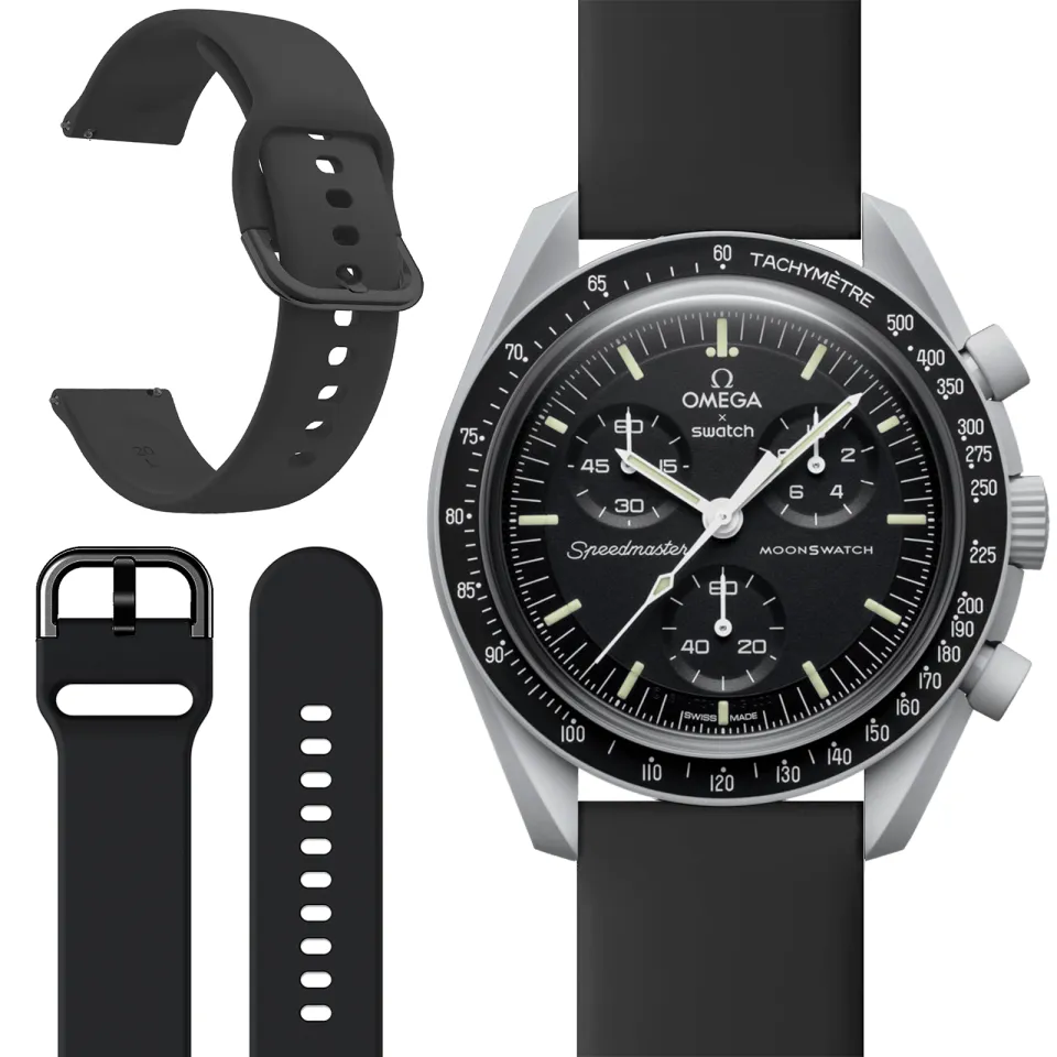 Miimall silicone Watch Band for Omega X Swatch Moonswatch