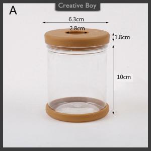 [Creative] Transparent Flower Pot Hydroponic Automatic Water Absorption Plastic Flower Pot