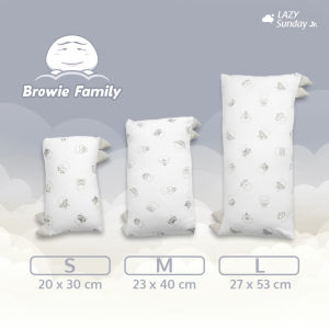 Bantal Guling Bayi / Baby Hug Pillow - Browie Family - LAZY Sunday Jr.