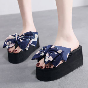 [Free Shipping] Water Truck Miss 11Cm Beach Sandals WomenS Flip-Flops For Beach Vacation Outdoor Wear Wedge Heel Comfortable And Non-Slip
