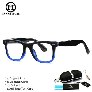 HAWAII Anti Blue Light Glasses for Men Women / Computer Gaming Glasses / Classic Retro Rivet Eyewear / Optical Frame