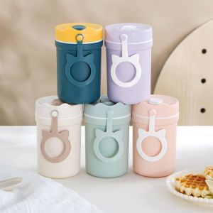 Bộ 3 hộp cơm tặng kèm hộp canh và bộ thìa đũa nhựa PP cao cấp BAG U S3HOPCOM122