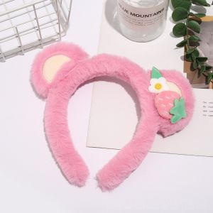 TAS - Bando Bulu Motif Karakter Beruang / Headband Empuk Fashion Wanita