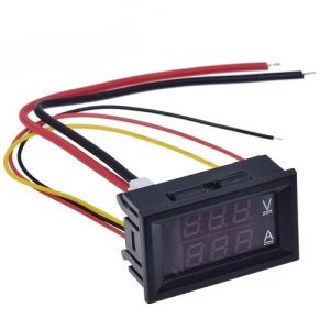 Vôn Kế Tích Hợp Ampe Kế Phạm Vi Đo DC 100V 10A Hiển Thị Màn Hình Đèn LED Nguồn Chung < 30V