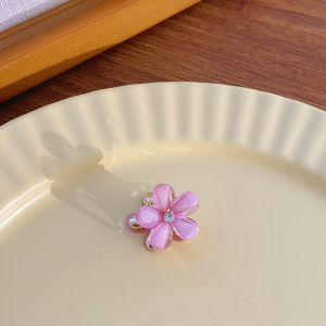 Mini Hair Clips Cute Flower Hair Pins for Women  Fashion Hair Accessory Crystal Princess Hair Clip