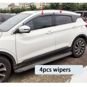 Rain Visor For Geely Coolray 2020 2021 2022 4pcs door Window chrome sunvisor Vent Shades Deflector Guard