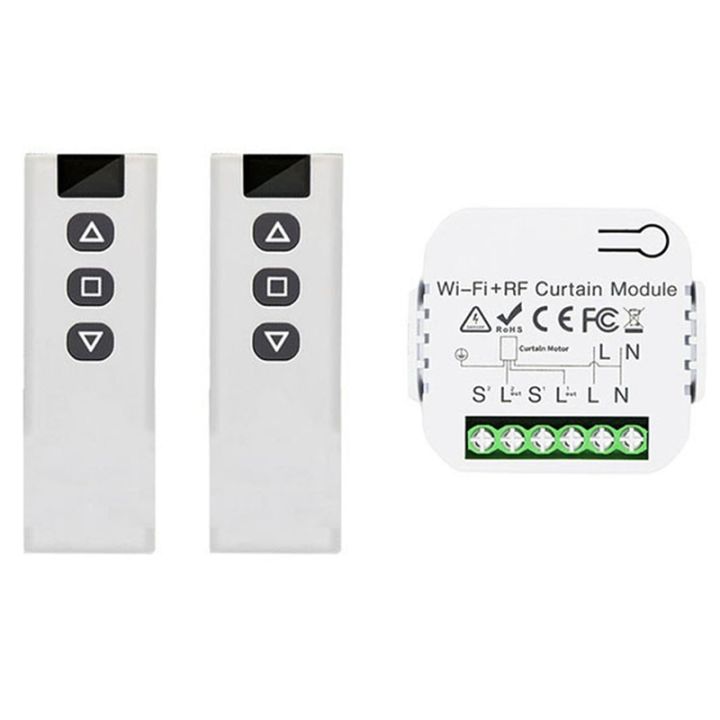 Tuya Smart Life WiFi 433Mhz Blind Curtain Switch with RF Remote for ...