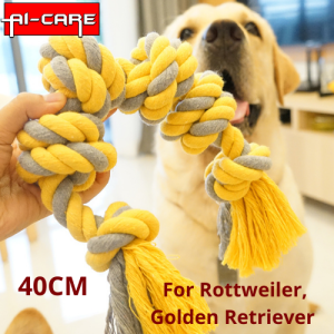 40CM Pet Toys 6 Knot Cotton Rope Pet Toys Bite Resistant Large Dog Toys Molar Rope Teeth Cleaning