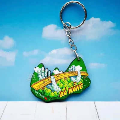 Móc khóa lưu niệm Địa Danh Việt Nam chất liệu Gỗ - Vietnamese Wooden Keychains