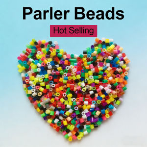 2.6mm Bulk Yellow Color Series Perler Beads Refill Pack - 1000/5000pcs Fusible DIY Art Craft Fuse Beads for Mosaic Puzzle Kits h260820