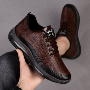 2025 Mens Industrial Safety Shoes | Waterproof & Anti-Slip Rubber Sole - Black/Brown (PH Size 40-44) | DOLE Certified Work Boots#MX401