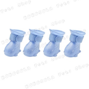 Sepatu Anjing 4 Pcs Sepatu Kucing Murah Karet Anti Air Kostum Hewan Pet shoes