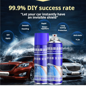 ✨ High-Efficiency Cleaning Agent / Car Oil Film Remover / Glass Cleaner / Stain Remover / No Grinding / Transparent & Practical / Clear View / Super Effective For Car Care 【30x Cleaning】