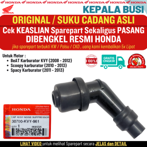 Tutup Cangklong Kepala Busi Beat Scoopy Spacy Karbu Original AHM Honda 100%