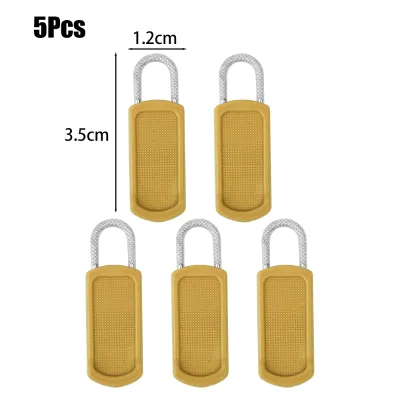 【24h Ship】10/20PCS Detachable Zipper Pull Durable Rubber Metal Sliding Zipper Head Multi-Purpose Clothes Jacket Luggage School Bag Universal Tool-Free Home Replacement Zipper Lock Head