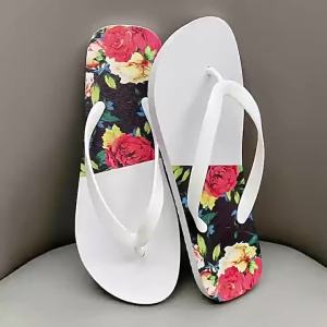 [Free Shipping] WomenS Summer New Flip-Flops Thick-Soled Wear-Resistant High-End Non-Slip Beach-Ready Floral Design Slip-On Sandals For Women
