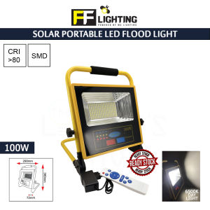 FFL SOLAR PORTABLE LED FLOOD LIGHT 100W DAY LIGHT FF LIGHTIN SOLAR LIGHT OUTDOOR LIGHTING MILTIFUNCTION LIGHT