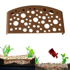 Trapezoid Aquarium Shelter Plastic Shrimp Hideouts Safe Breeding Space Fish Tanks Decoration