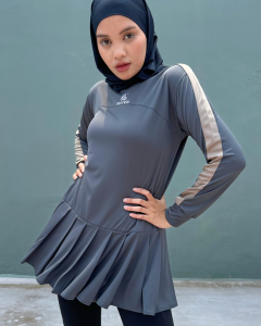 Mivva+ Valencia Pleats Dress (Dress Olahraga Wanita)