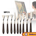 9PCS Palette Knife Palette Pisau Spatula Lukis Painting Knife Pisau Palet Pisau Lukis Art Tool Paint Chef. 