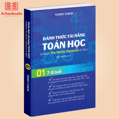 Sách Đánh Thức Tài Năng Toán Học 1 - Toán Singapore Song Ngữ Phát Triển Tư Duy Cho Trẻ Lớp1 Lớp 2 ( 7 - 8 tuổi )