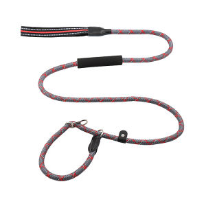 HamshMoc No Pull Dog Walking Leash P-shaped Dog Rope Leash Integrated Dog Collar and Leash Training Slip Lead Control Accessories for Dogs