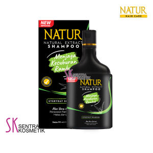 NATUR Shampoo Aloe Vera Extract Shampo Penyubur Rambut