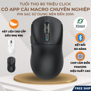 Chuột Máy Tính Bluetooth Không Dây Siêu Chip PAW3395 Attack Shark X3 Cảm Biến Cao Cấp