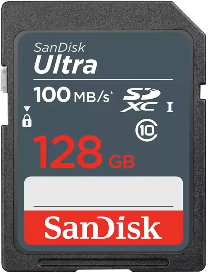 SanDisk 128GB Ultra SDXC UHS-I Memory Card 100mbps SDSDUNR-128G