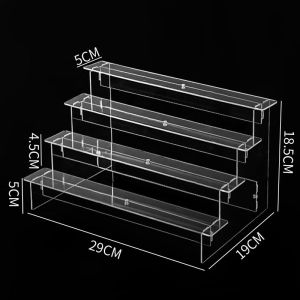 2/3/4/5 Tier Acrylic Display Stand Transparent  Figure Display Rack Makeup Organizer  Blind Box Showcase 展示架