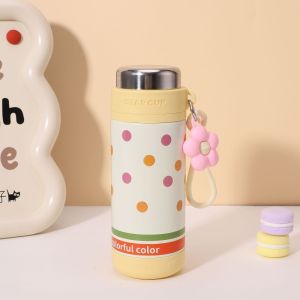 500ML Stainless Steel Thermos Vacuum Tumbler For Children And Girls With High Value Rope Lift