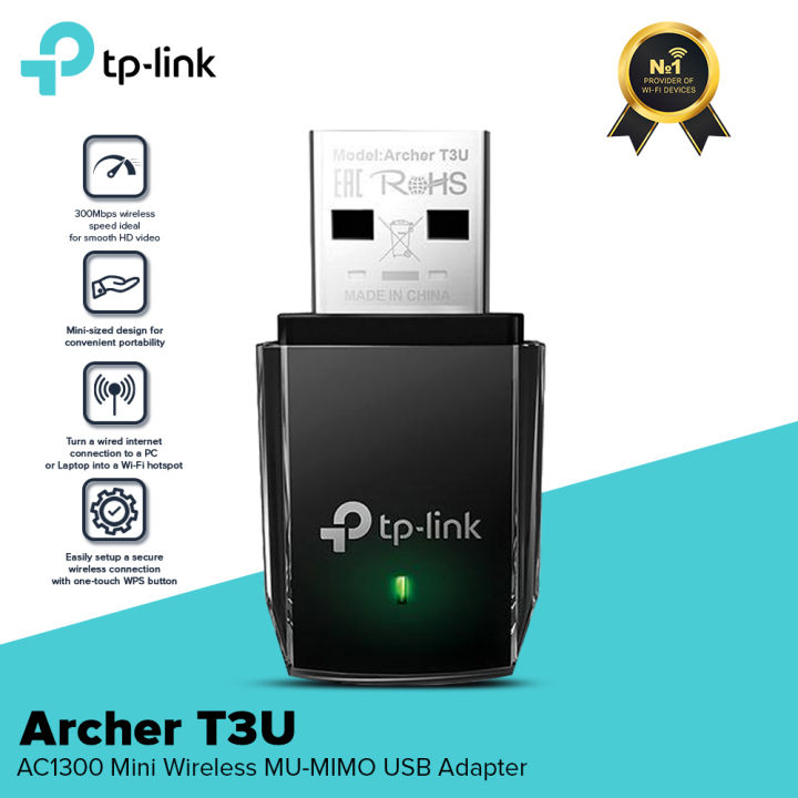 TP-Link Wifi Adapter | Archer T3U | Mini WiFi Receiver | AC1300 ...