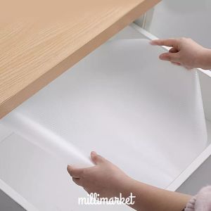 Alas Kabinet Laci Anti-Gores Transparan Geometris [MILLI]