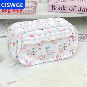 [COD] CISWGE AUTOPARTS Dễ thương phim hoạt hình bút chì trường hợp cho sinh viên phim hoạt hình phim hoạt hình sáng tạo bút chì túi dung lượng cao văn phòng phẩm lưu trữ túi mỹ phẩm Túi