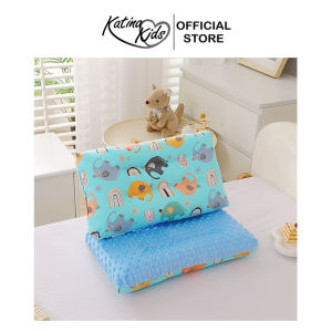 Gối bông gòn nhung cotton cho bé 2-8 tuổi kt 25x50cm siêu mềm êm nhiều họa tiết đáng yêu