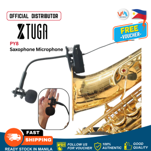 Xtuga PY8 High-Quality UHF Lavalier Saxophone Microphone with Clip-On Design and Stage Performance Accessory