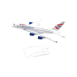 2025JASON TUTU 16cm BRITISH AIRWAYS A380 Aircraft Model Planel Airplane Diecast Metal 1/400 Scale Planes