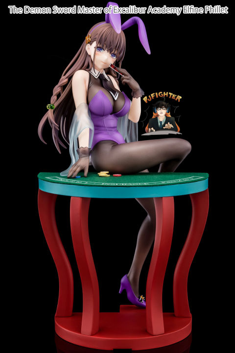 PREORDINE ESAURITO The Demon Sword Master of Excalibur Academy Statue 1/6 Elfine Phillet wearing flower's purple bunny costume with Nip Slip Gimmick System 17 cm  (PREORDINE NON CANCELLABILE) main image 1